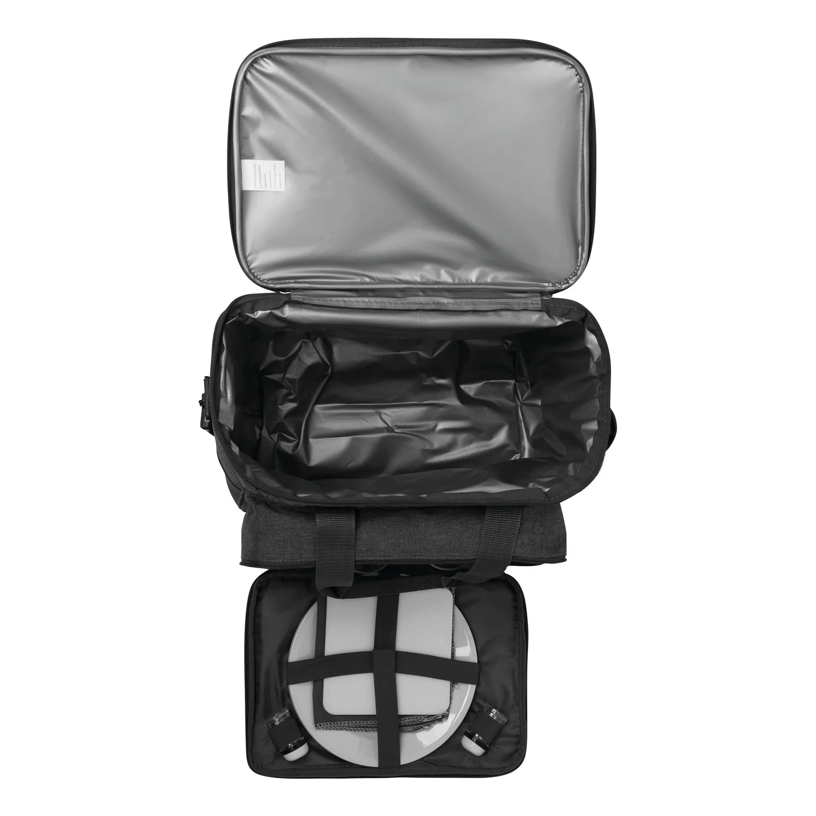 SIDE TRIP - Picknick-Tasche grau, schwarz, grau, schwarz – Bild 6