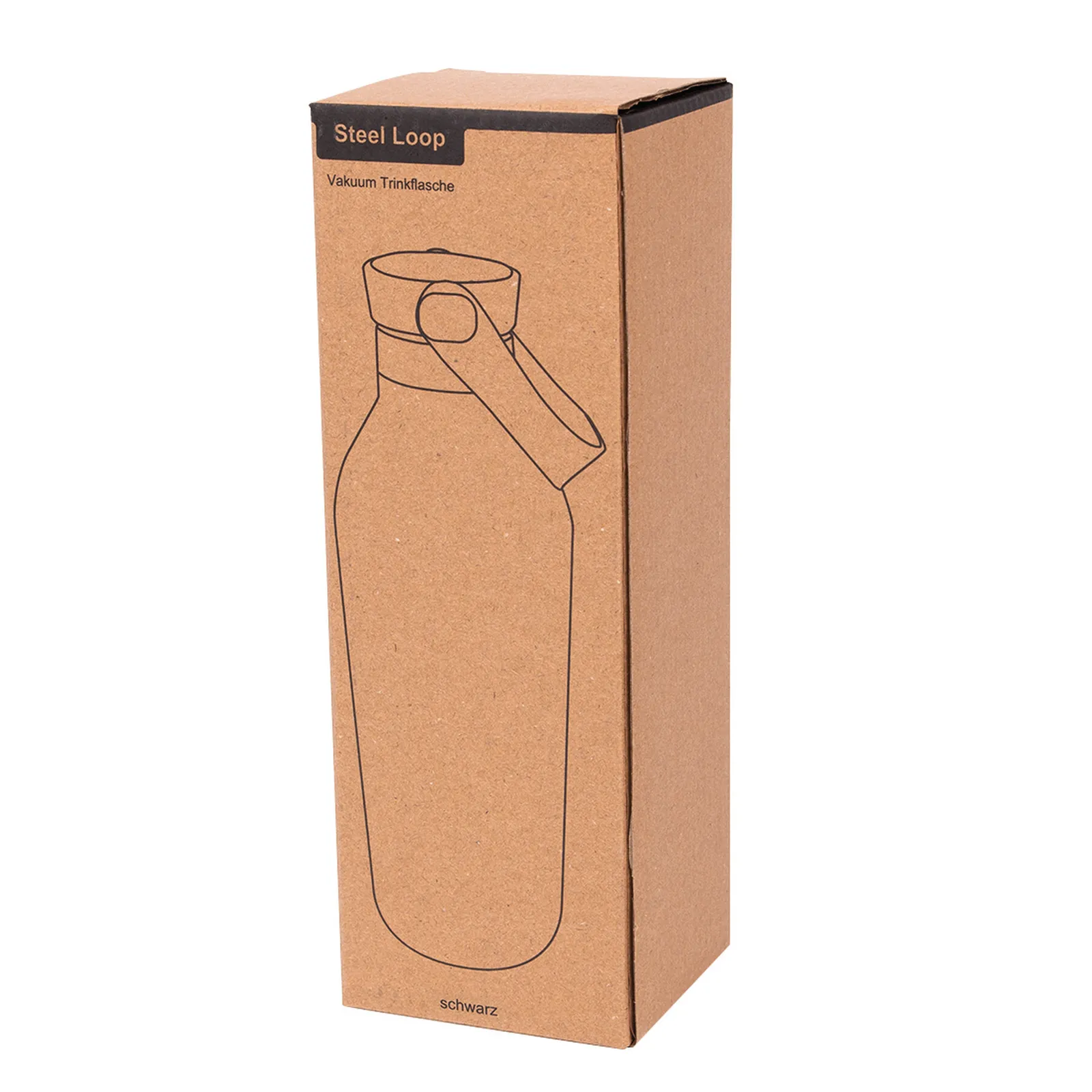 STEELLOOP - Vakuum-Isolierflasche, schwarz – Bild 8