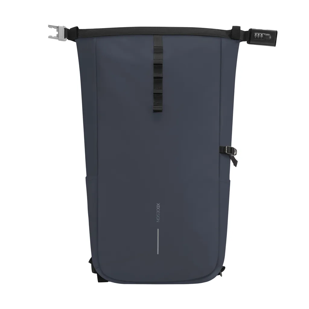 Urban wasserabweisender Anti-Diebstahl Rucksack, navy blau – Bild 7