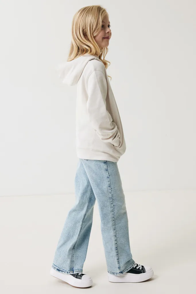 IQONIQ Yengo KidsHoodie mit Seitentaschen aus rec. Baumwolle, ivory white – Bild 6