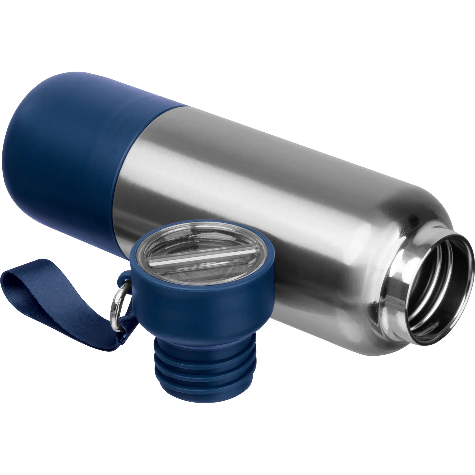 Vakuum Isolierflasche New Haven, dunkelblau – Bild 3