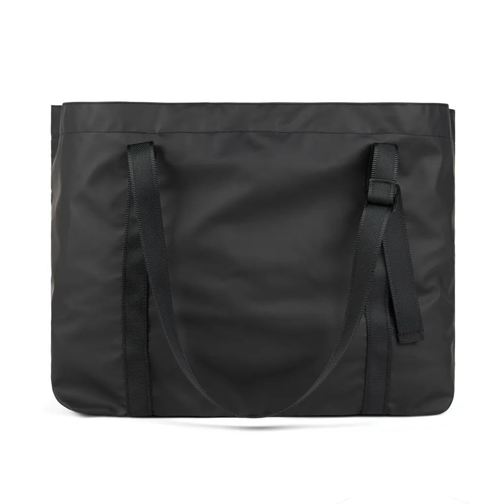 VINGA Livorno Maxi-Tasche aus GRS recyceltem Polyester, schwarz – Bild 2
