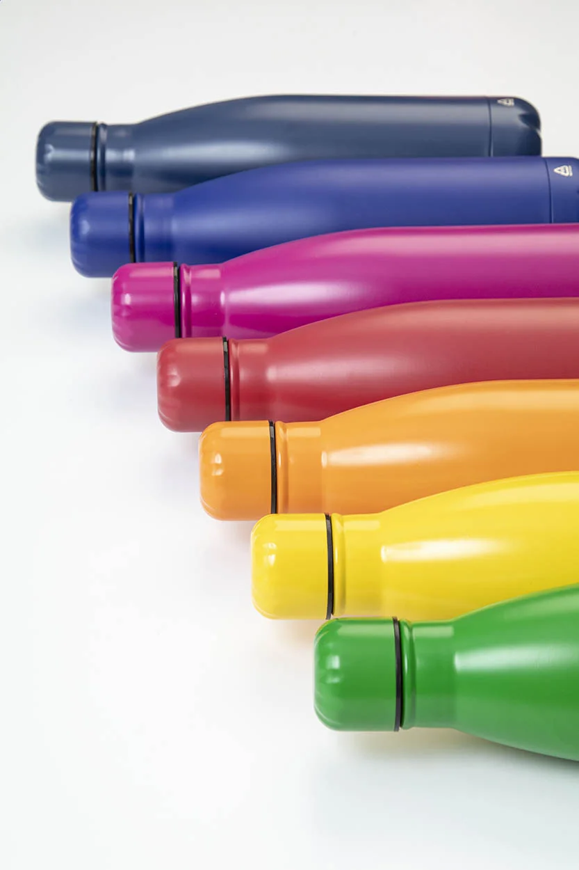 Flasche Refill aus recyceltem Edelstahl, blau – Bild 6