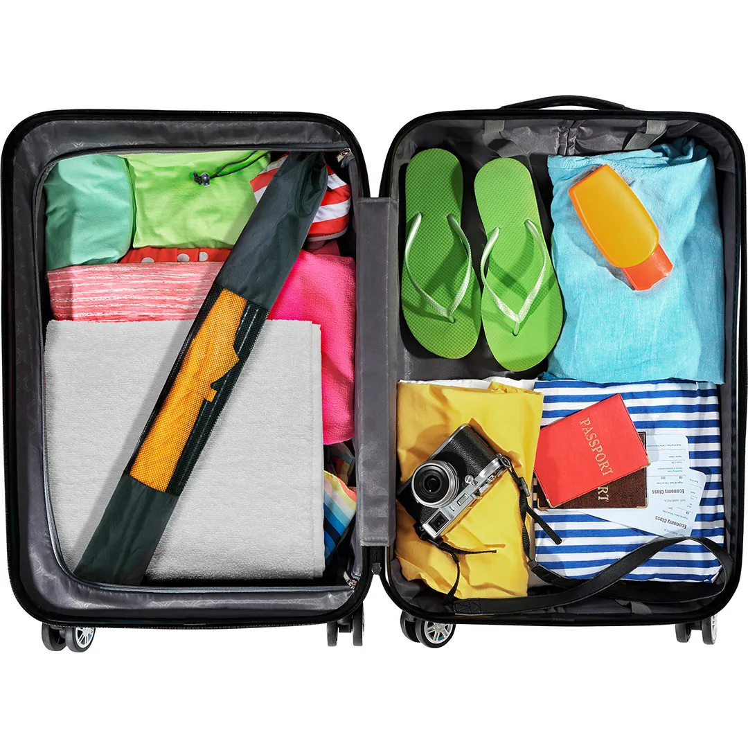 Strand-Sonnenschirm Travelmate Camper, gelb – Bild 2