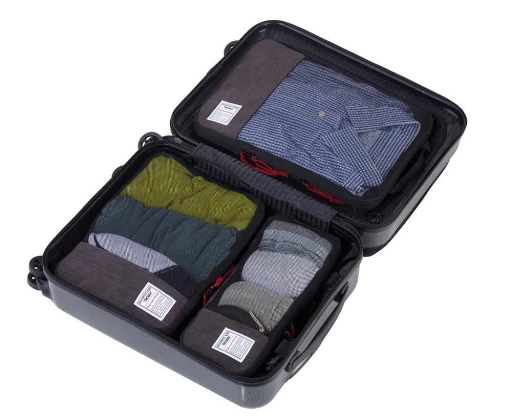 Reise-Kompressionstaschen Set BUSINESS PACKING CUBES, anthrazit/schwarz – Bild 4