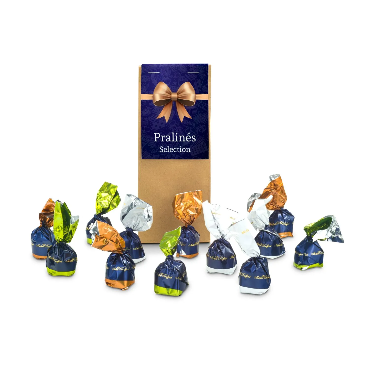 Geschenkset / Präsenteset: Pralinés Selection, braun – Bild 3