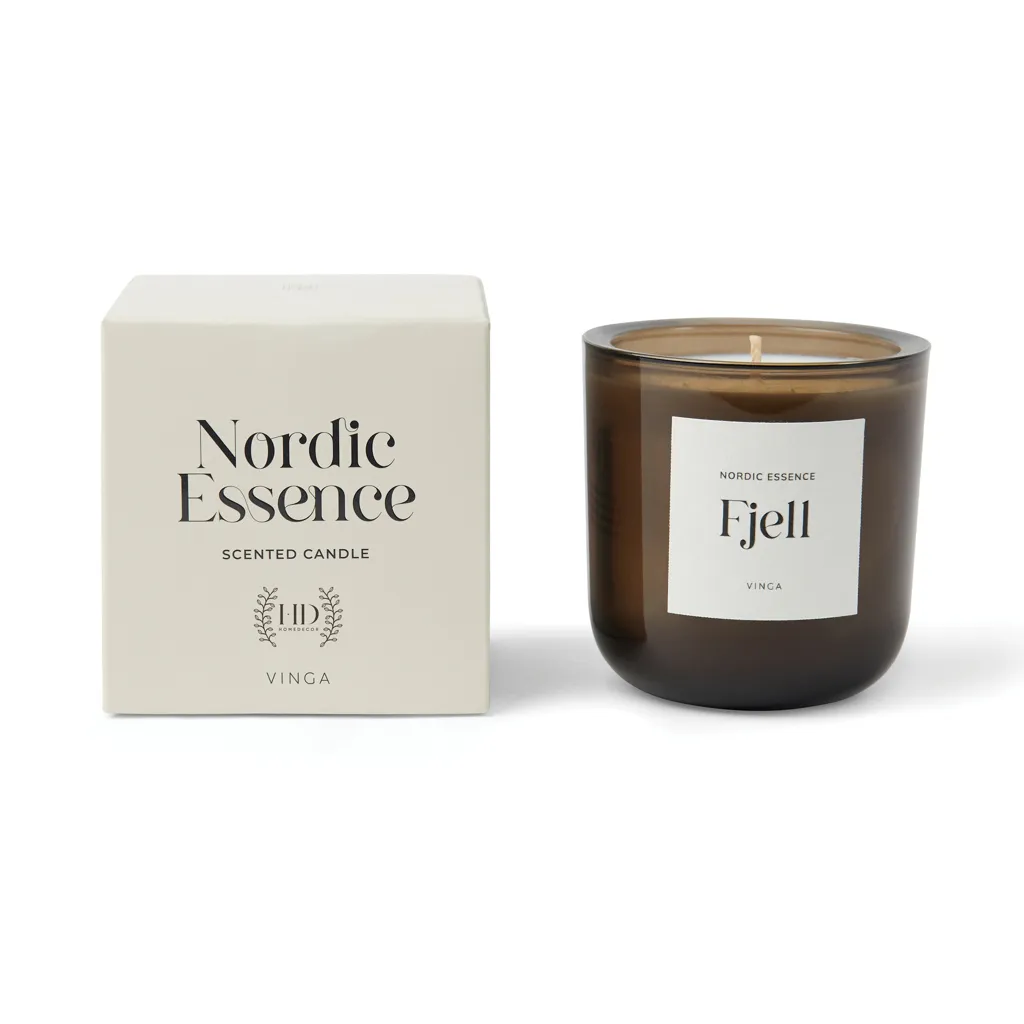 Nordic Essence Duftkerze groß, off white – Bild 3