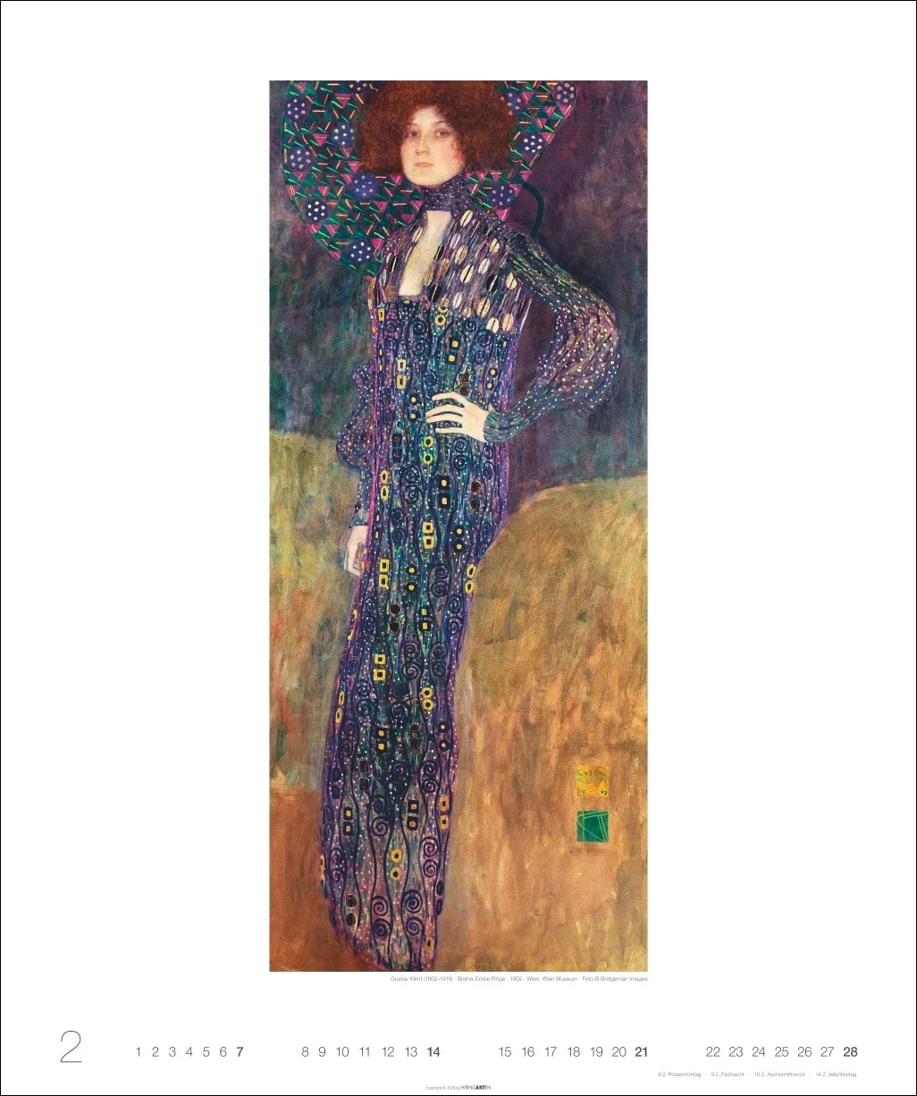 Gustav Klimt Edition Wandkalender 2027 – Bild 3