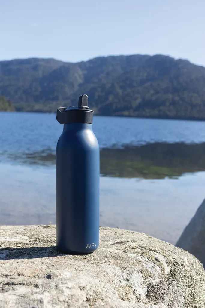 Avira Ara RCS Re-Steel Fliptop Wasserflasche 500ml, navy blau – Bild 10