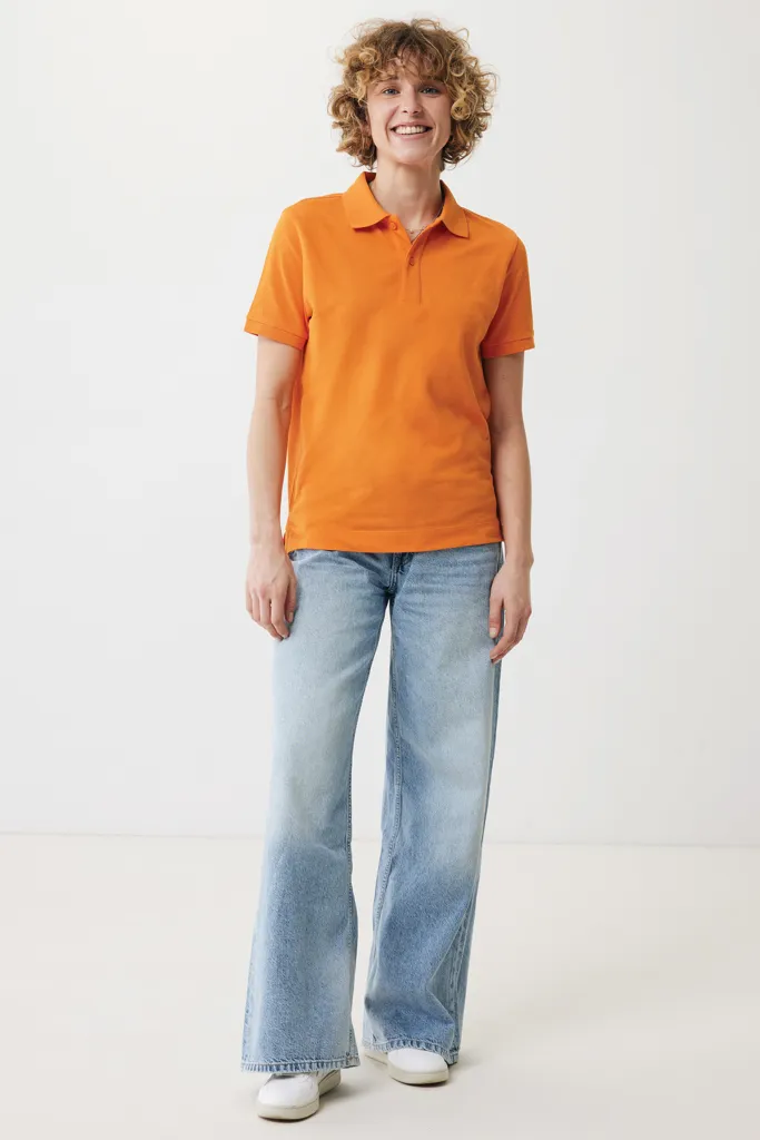 IQONIQ Yosemite Piqué-Poloshirt aus recycelter Baumwolle, orange – Bild 4