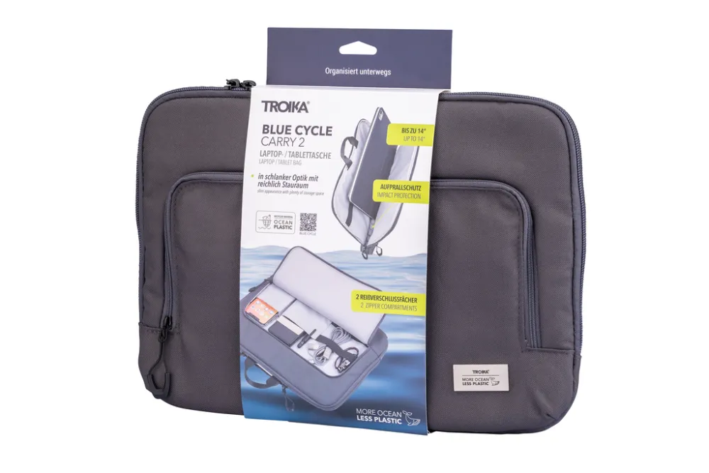 Laptoptasche BLUE CYCLE CARRY 2, dunkelgrau – Bild 8