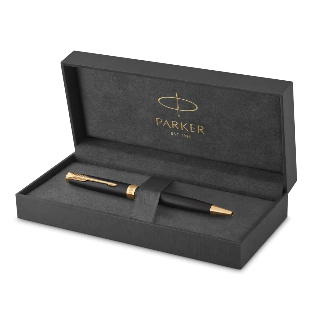 Parker SONNET Stift mattschwarz mit Palladium-Verzierungen