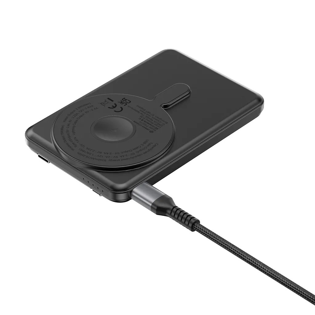 Urban Vitamin Redwood 5-in-1 5.000mAh 20W PD magn. Powerbank, schwarz – Bild 13
