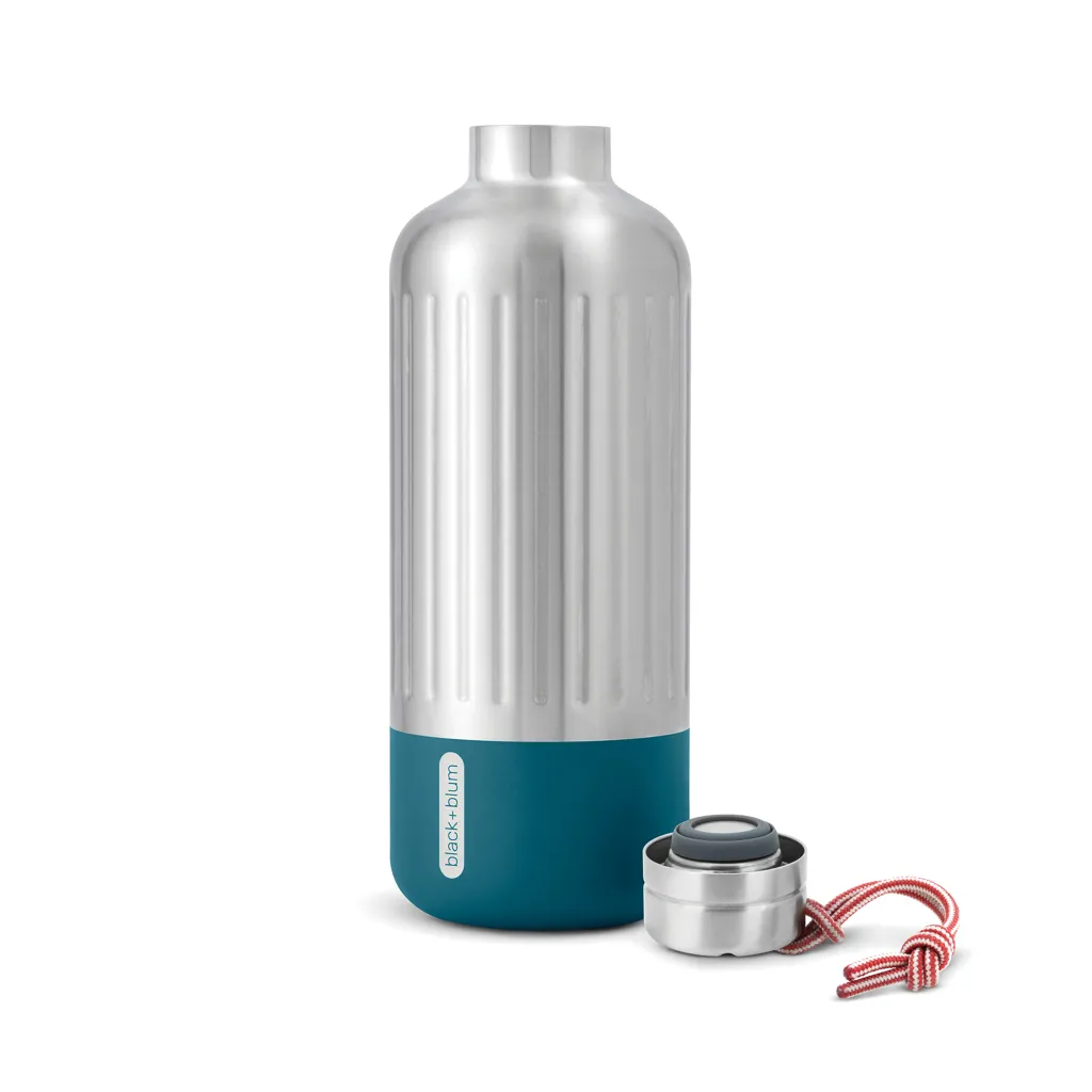 Black+Blum Explorer isolierte Wasserflasche groß, 850ml, turkis – Bild 3