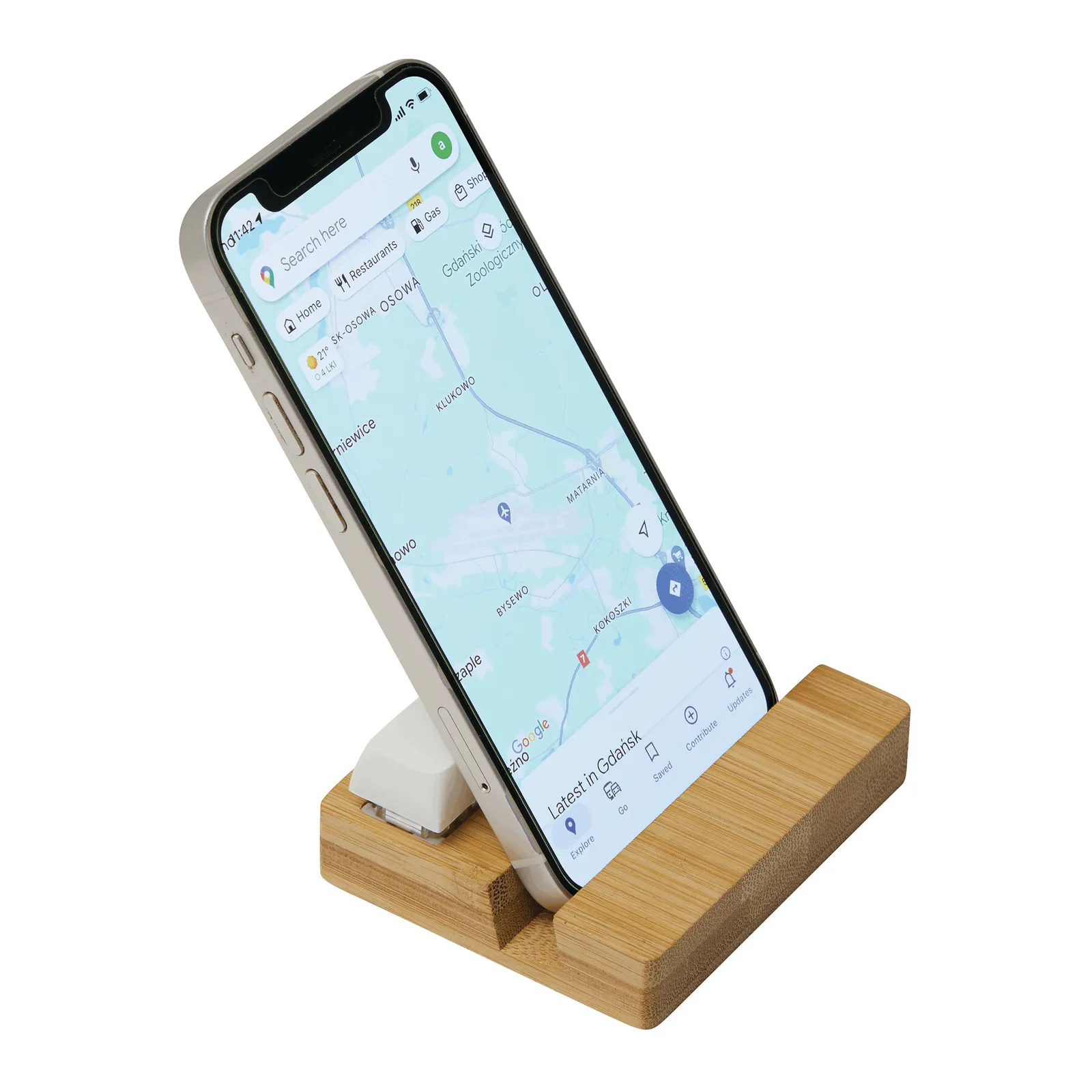 CLICKER - Smartphone-Halter braun, weiß, braun, weiß – Bild 6