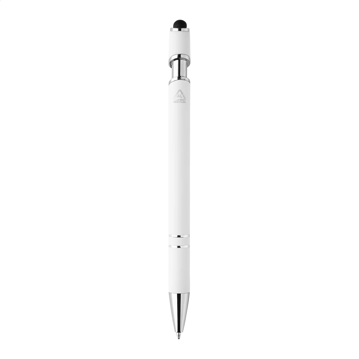 Touchpen-Kugelschreiber Tonnel Soft, weiß – Bild 2