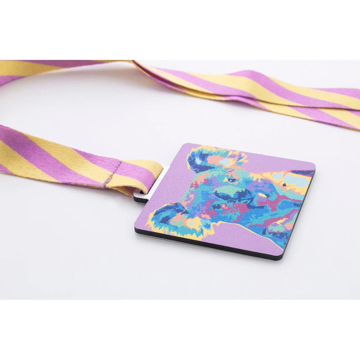Individuelle Medaille Subdal Shine Square, weiß – Bild 5