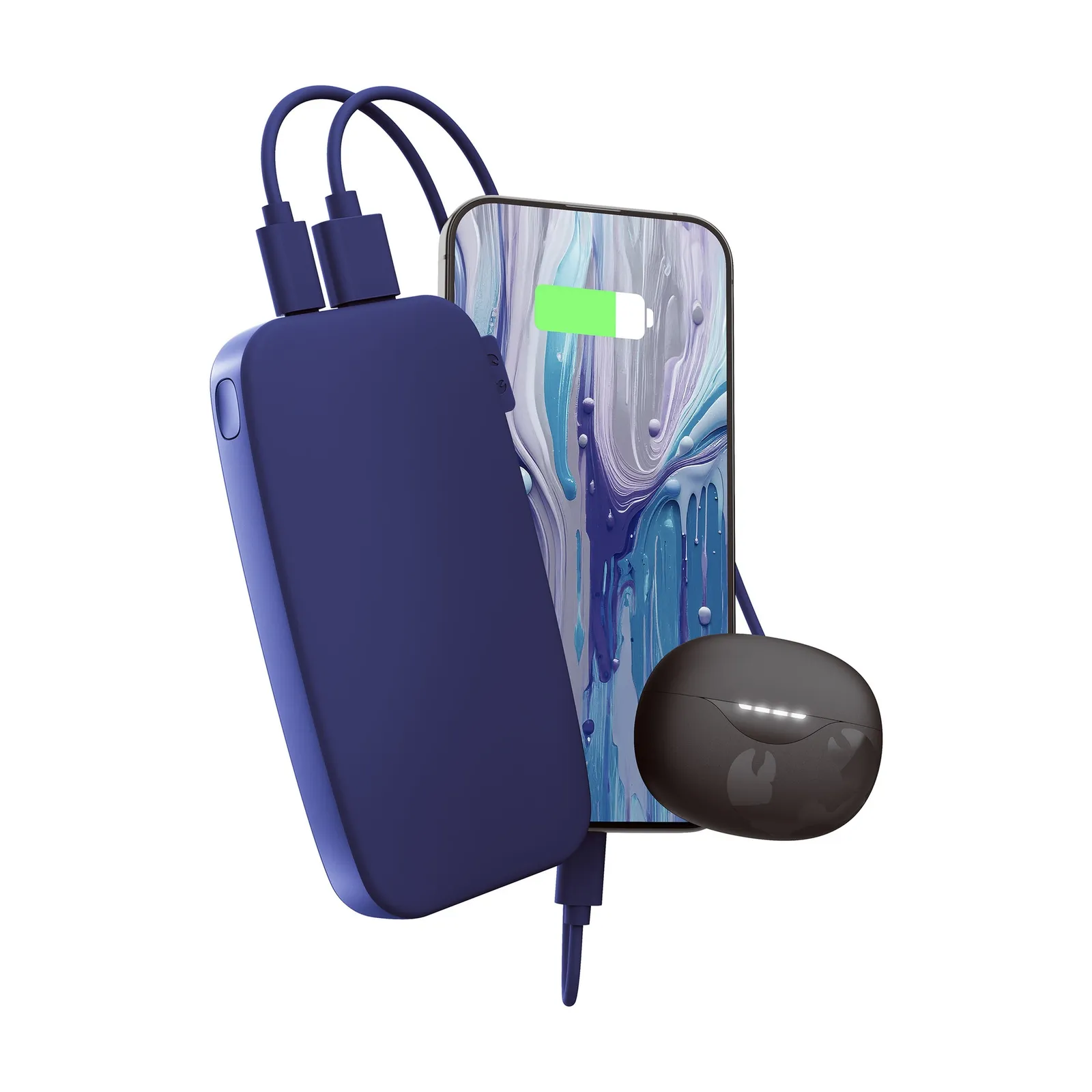 Fresh 'n Rebel Powerbank 12000 mAh USB-C, Reinblau – Bild 6