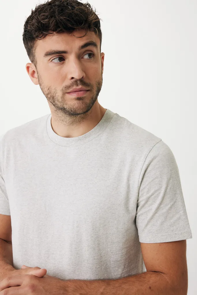IQONIQ Sierra Lightweight T-Shirt aus recycelter Baumwolle, light heather grey – Bild 8