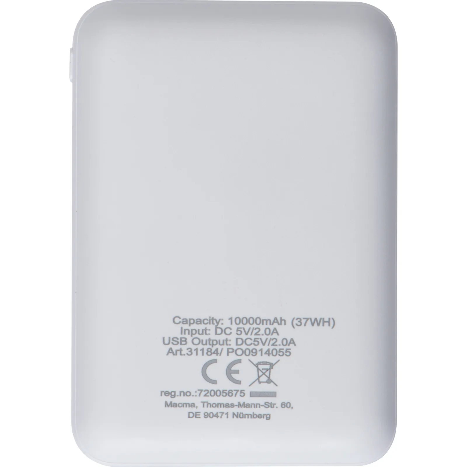 Powerbank 10.000 mAh Kilis, weiß – Bild 5