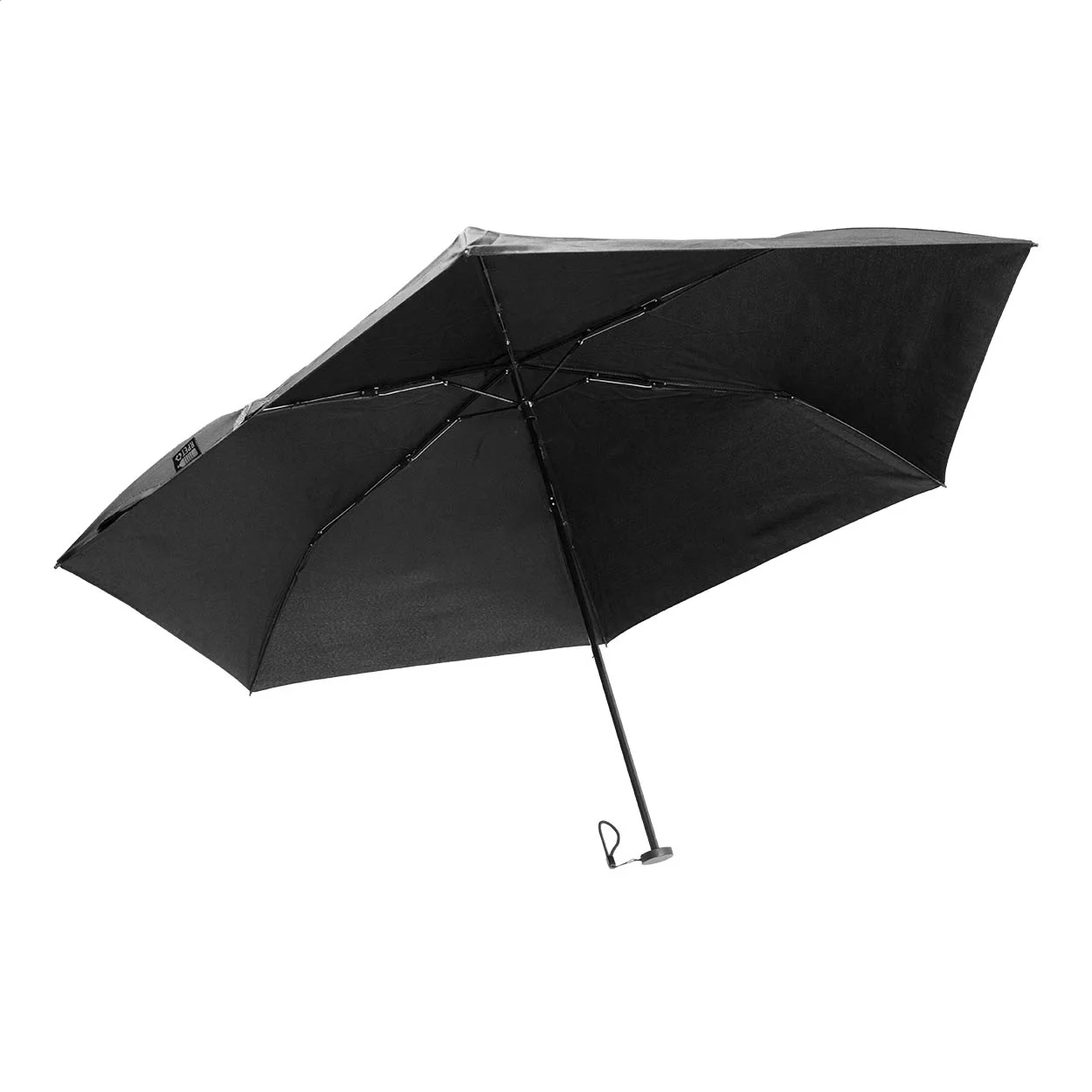 Ultraleichter RPET Taschenschirm Follight, schwarz – Bild 2