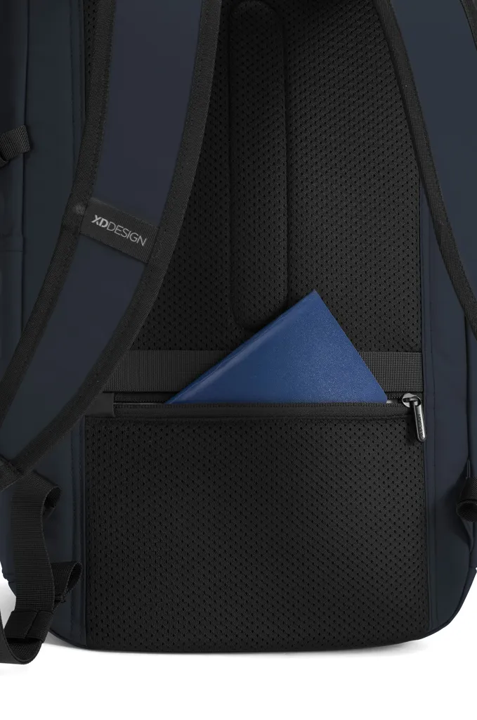 Urban wasserabweisender Anti-Diebstahl Rucksack, navy blau – Bild 19
