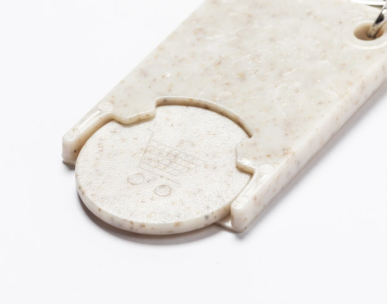 Einkaufswagen-Chip/Schlüsselanhänger Prolex, natur – Bild 4