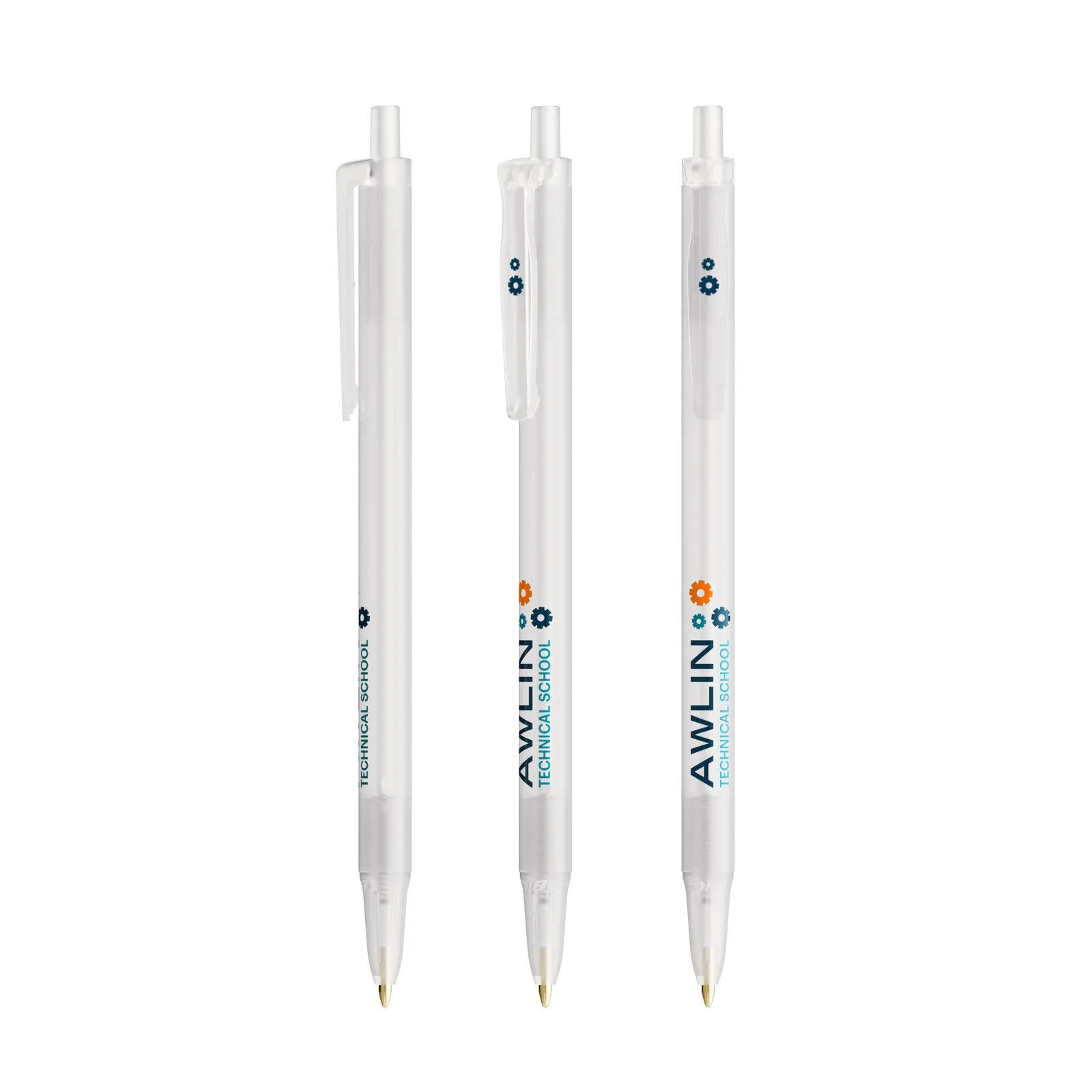 BIC® Clic Stic Kugelschreiber, Gefrostetes Weiß – Bild 2