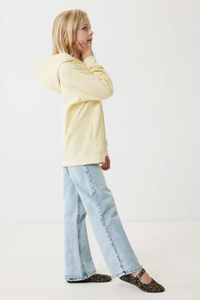 IQONIQ Yengo KidsHoodie mit Seitentaschen aus rec. Baumwolle, cream yellow – Bild 8