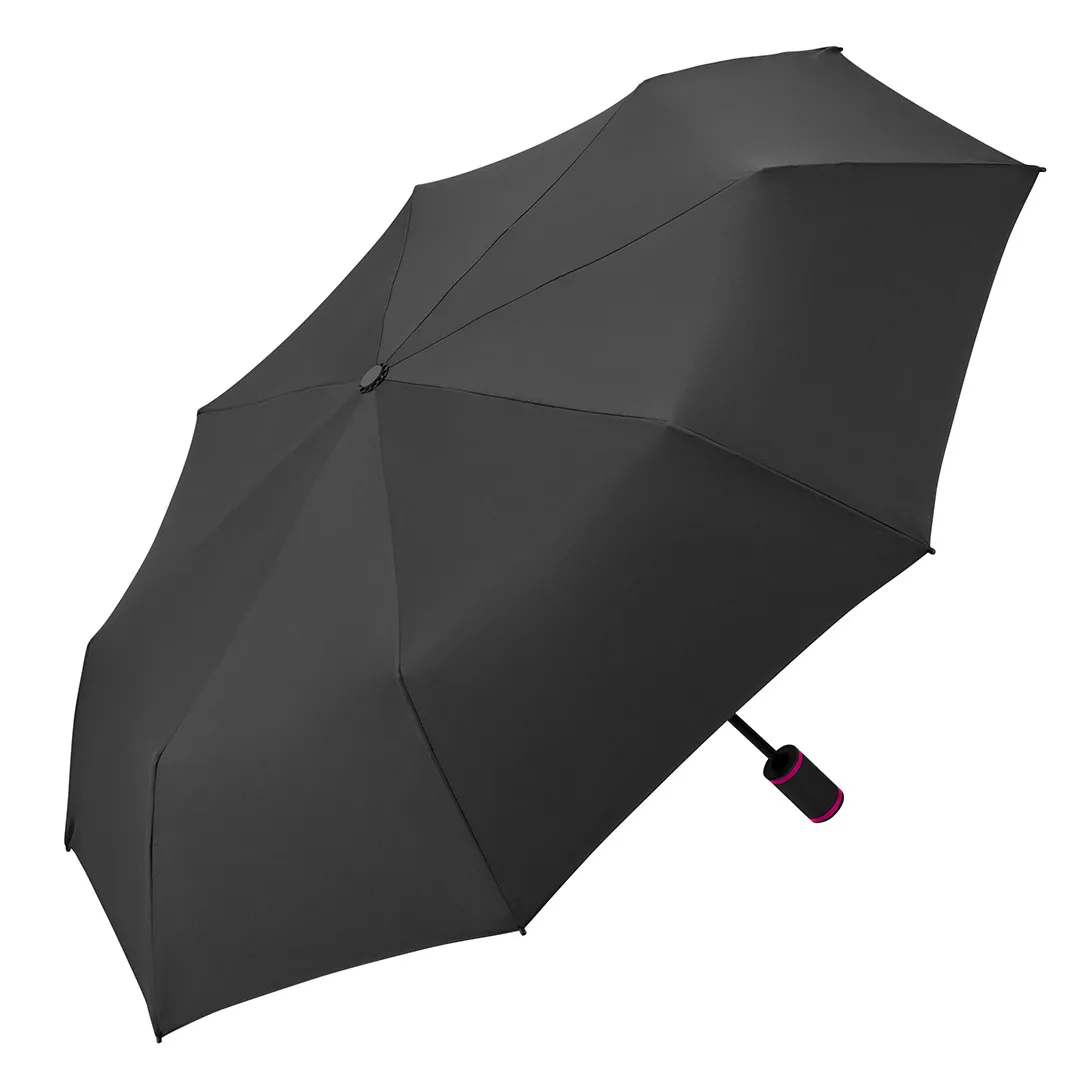 Taschenschirm FARE® AOC Mini Style, schwarz-magenta – Bild 2