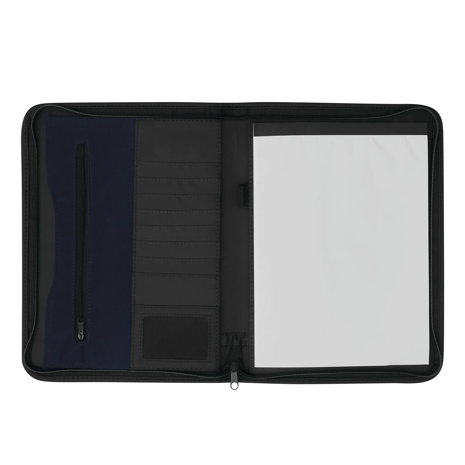 AVANTI ZIP - Portfolio im DIN-A4-Format blau, schwarz, blau, schwarz – Bild 2