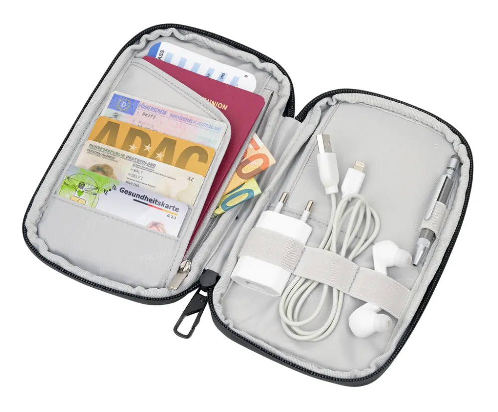 Smart Traveller TROIKA BLACK TECH TRAVELLER, schwarz – Bild 3