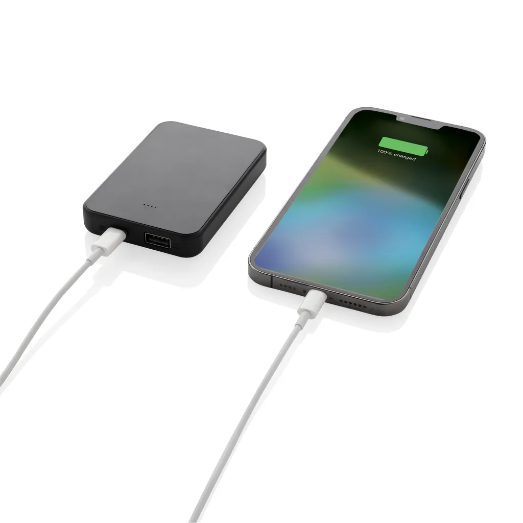 Boostcore 5.000mAh Powerbank aus RCS rec. Kunststoff, schwarz – Bild 2