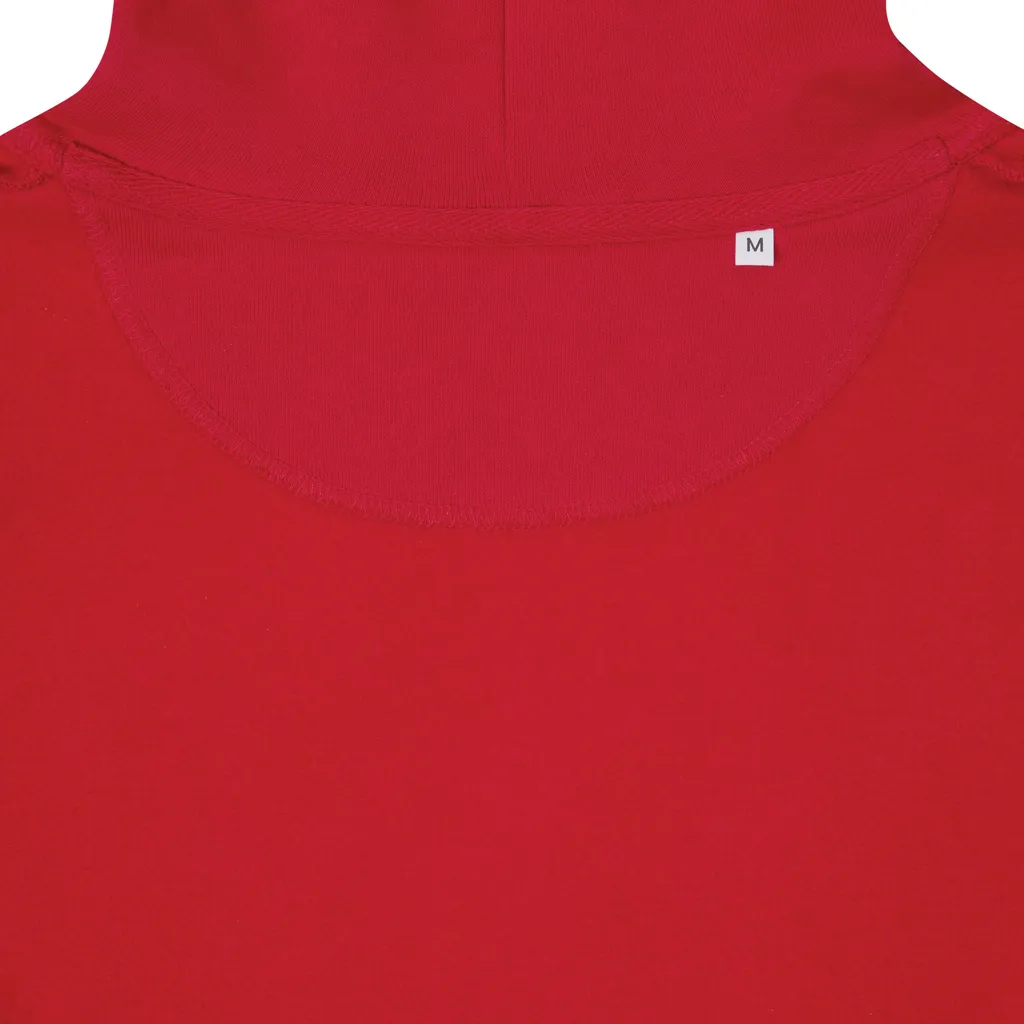 IQONIQ Rila Lightweight Hoodie aus recycelter Baumwolle, rot – Bild 3