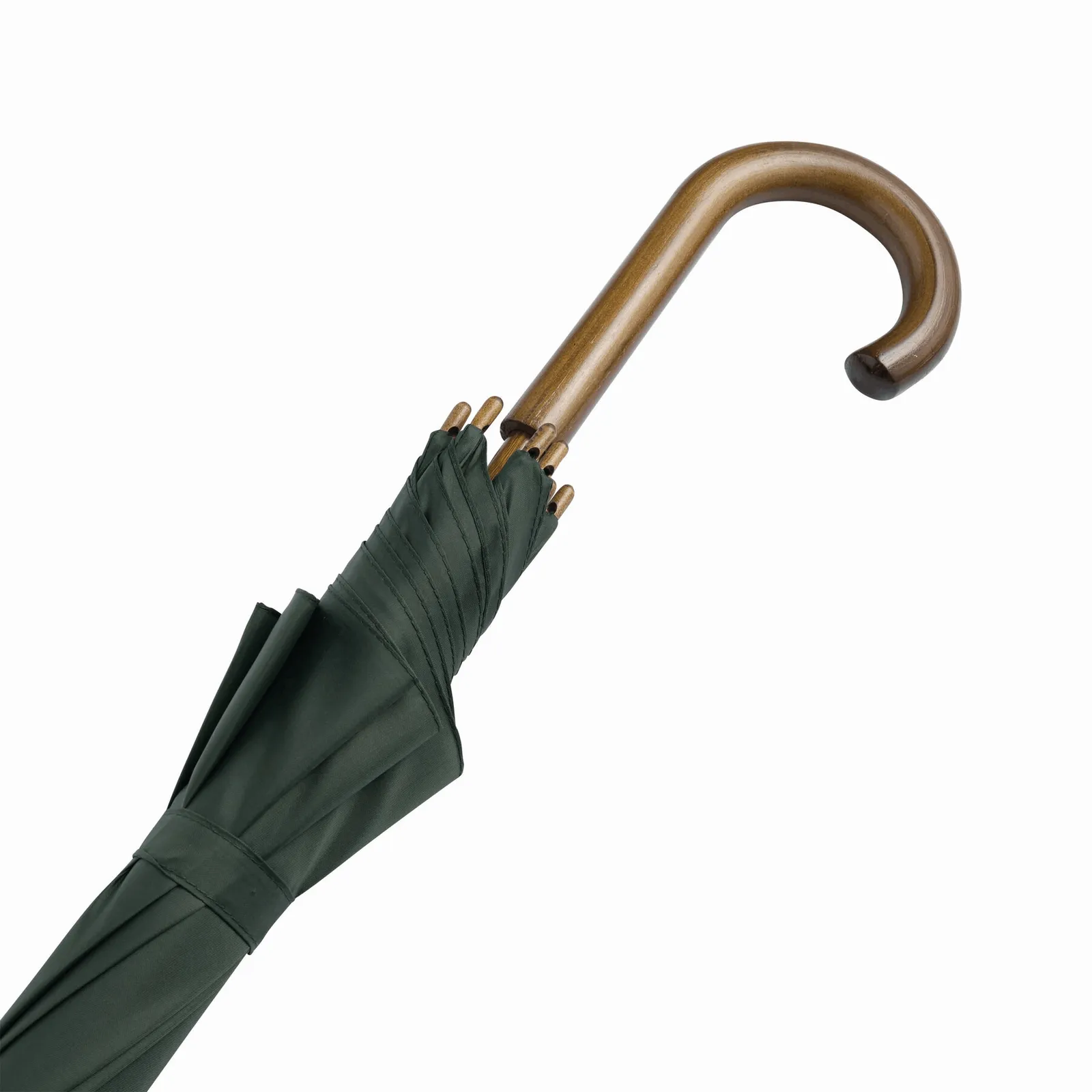 BOOGIE Umbrella, Automatik-Holzstockschirm, dunkelgrün – Bild 6