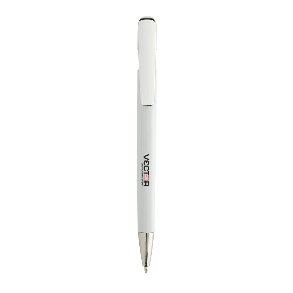 Glide GRS-zertifizierter rABS Stift mit Metallclip, weiß – Bild 3