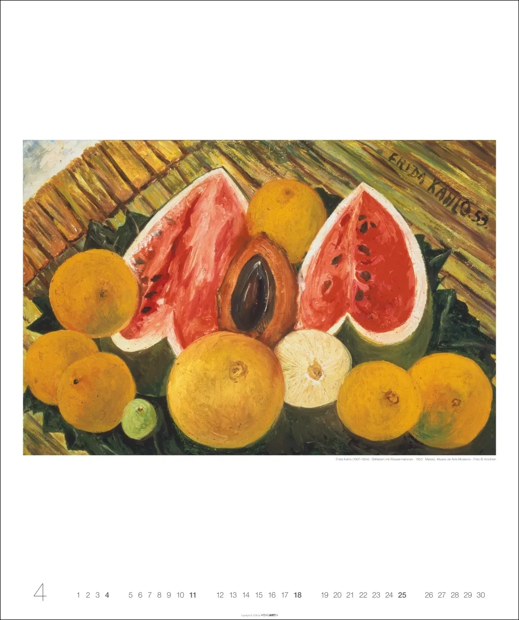 Frida Kahlo Edition Wandkalender 2027 – Bild 5