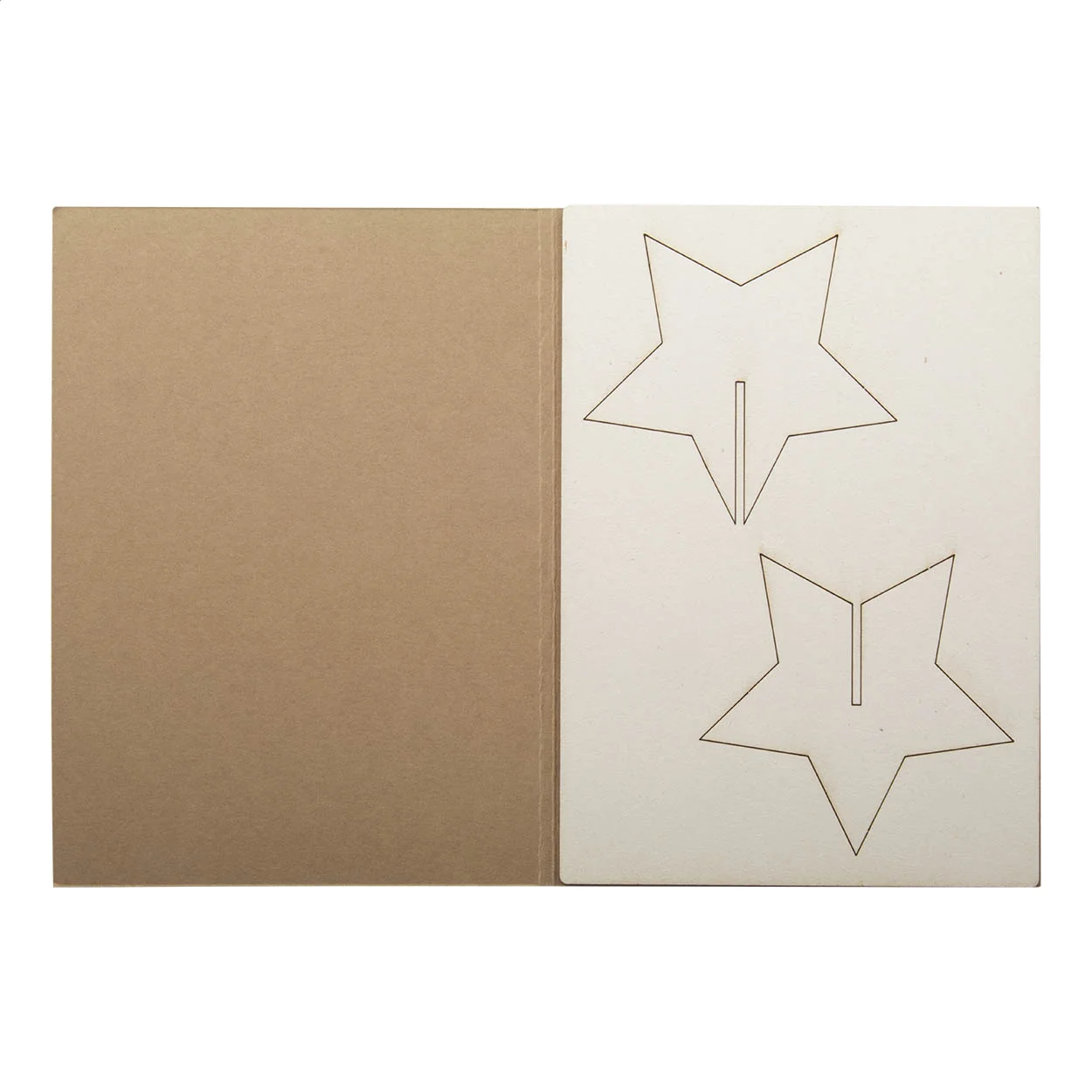 Weihnachtskarte Creax Kraft, Tannenbaum, natur – Bild 2