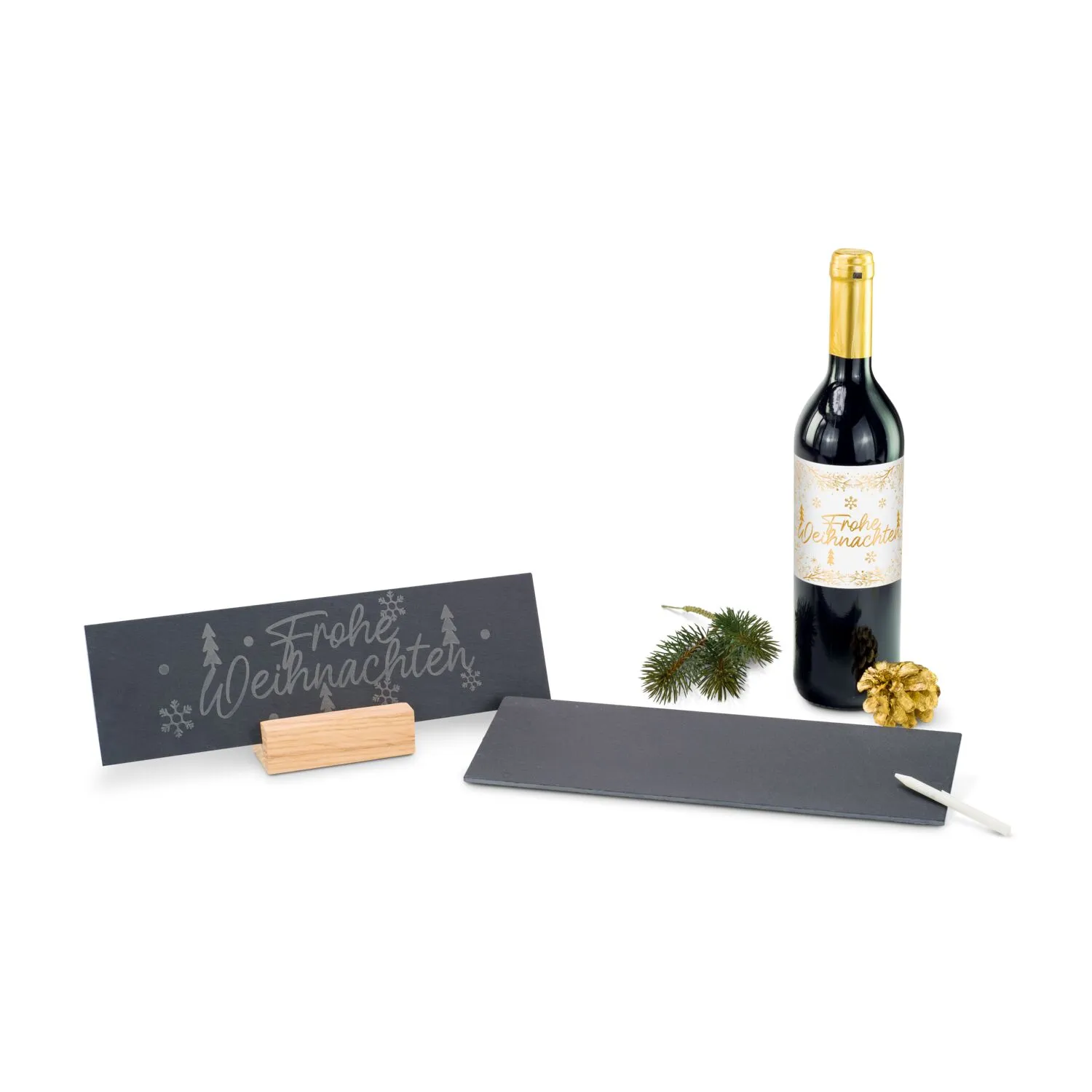 Geschenkset / Präsenteset: Schiefer & Wein, grau – Bild 3