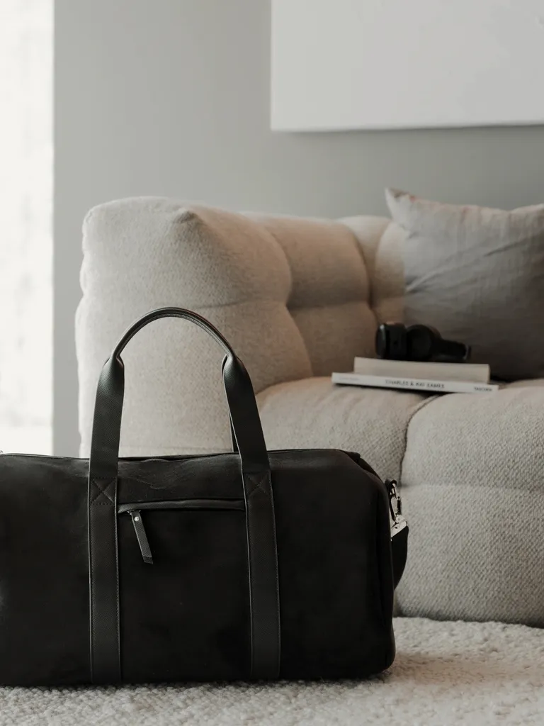 VINGA Marlow Wochenendtasche RCS aus recyceltem Polyester, schwarz – Bild 7