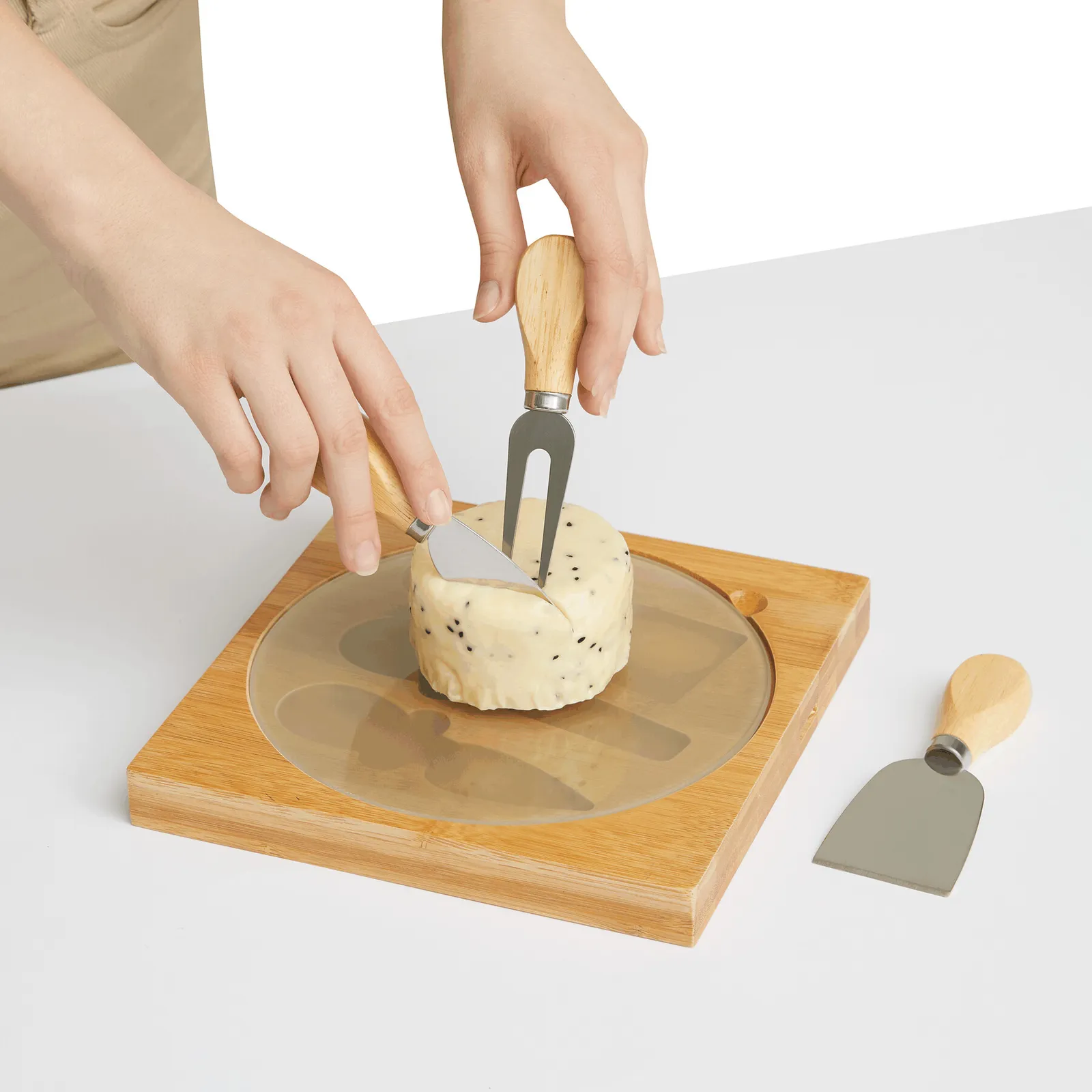 ORBITY - Käse-Messerset braun, braun – Bild 5