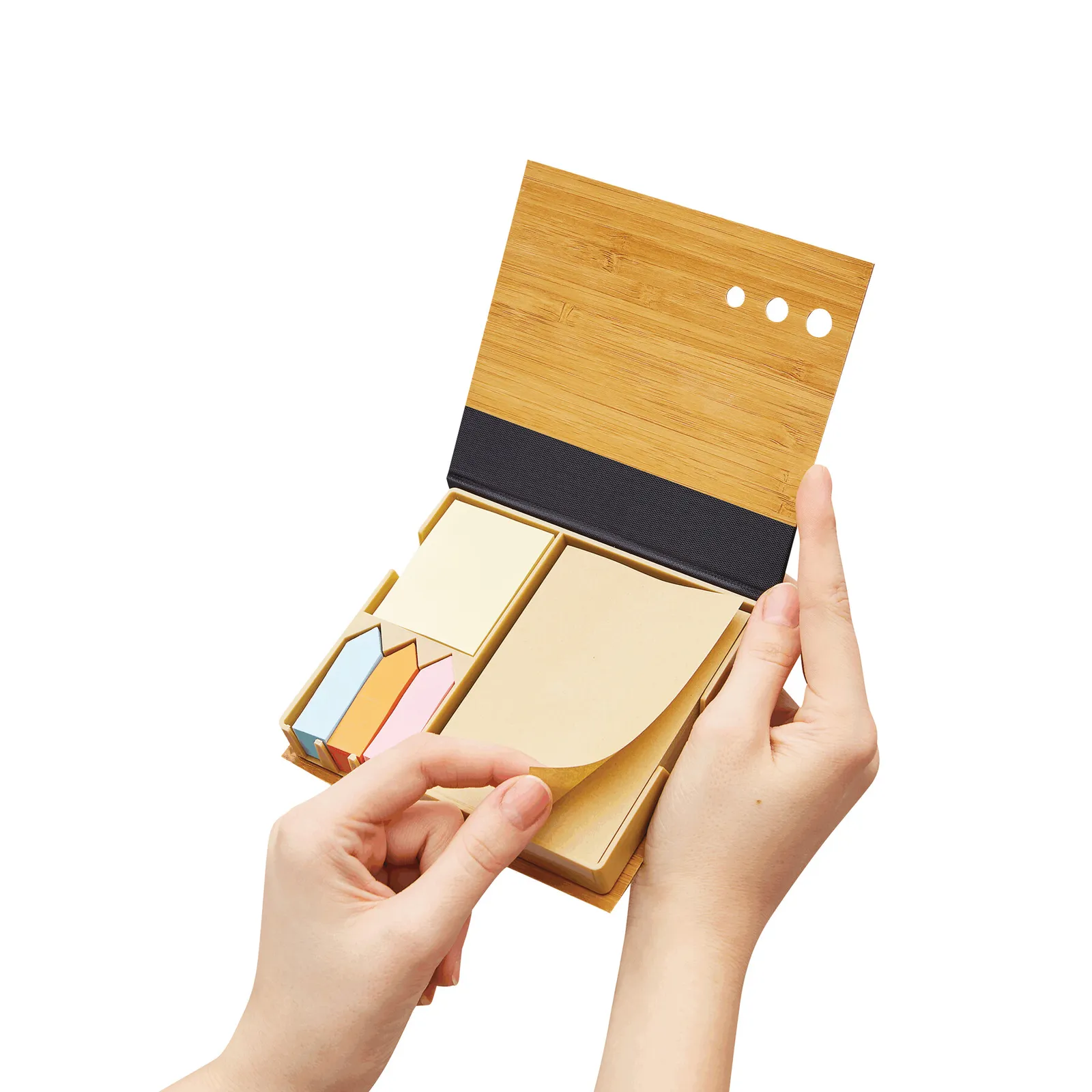 BAMBOO NOTE - Memobox braun, braun – Bild 5