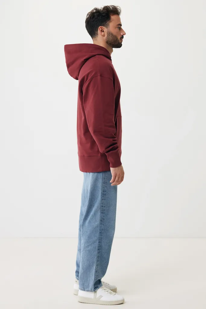 IQONIQ Yoho Relax-Hoodie aus recycelter Baumwolle, burgunderrot – Bild 5