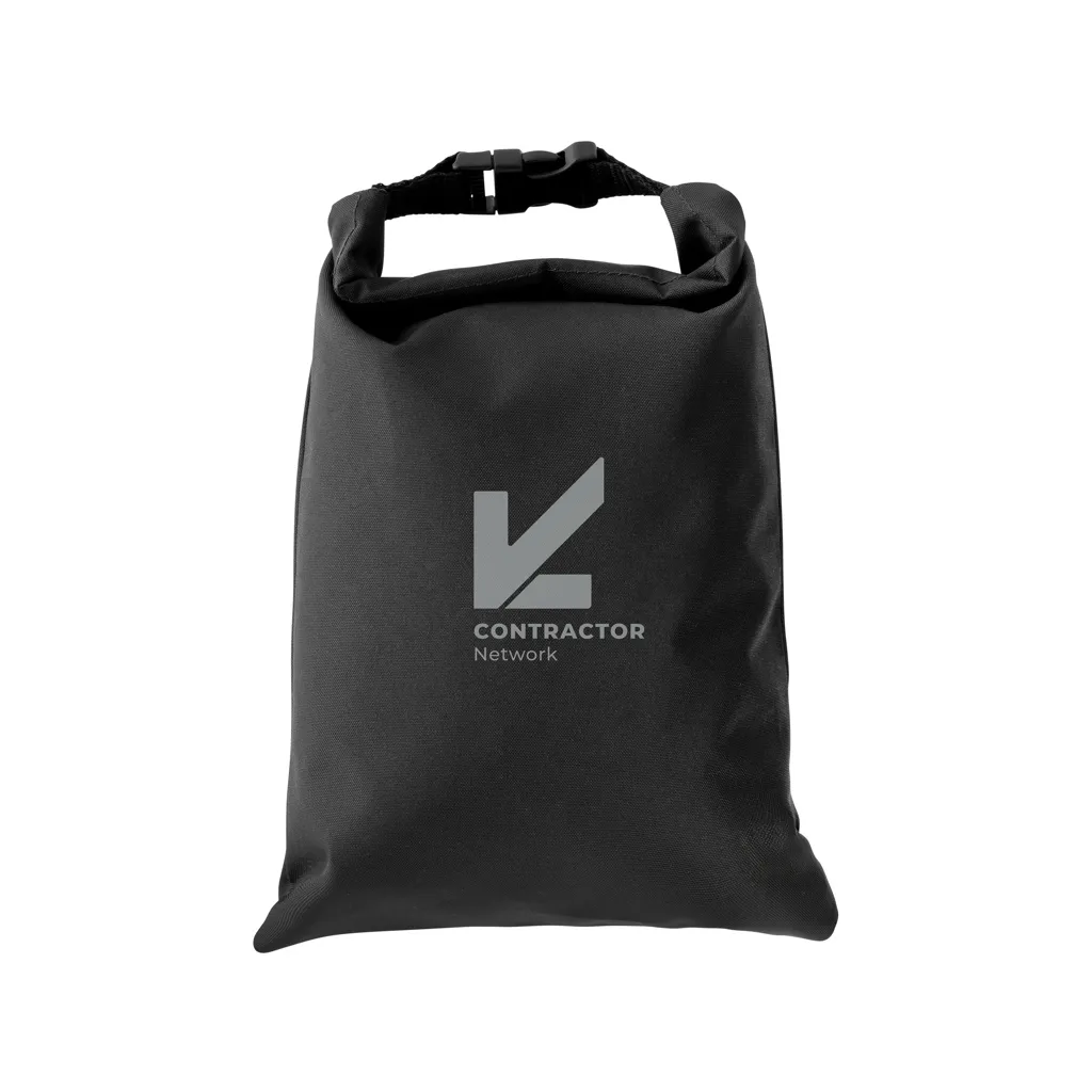 Snackstrap faltbarer Lunchbag aus AWARE™ rPET 30 x 20cm, schwarz – Bild 6