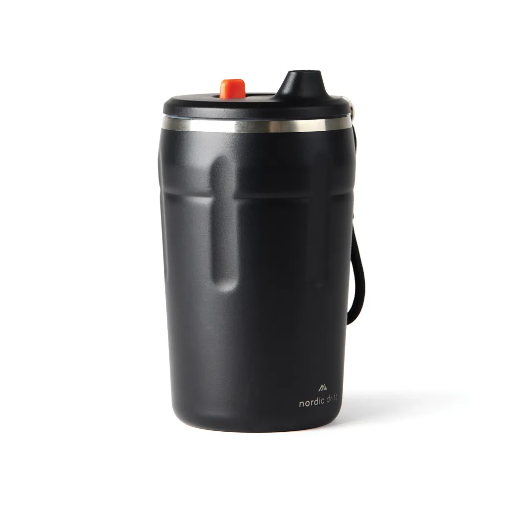 Nordic Drift Trail verschließbarer RCS Mug 350ml, schwarz – Bild 3