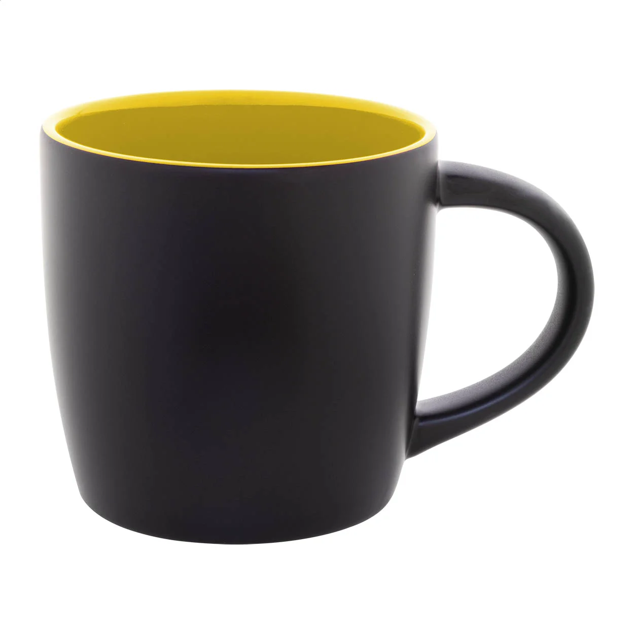Tasse Sculptus, gelb, schwarz – Bild 2