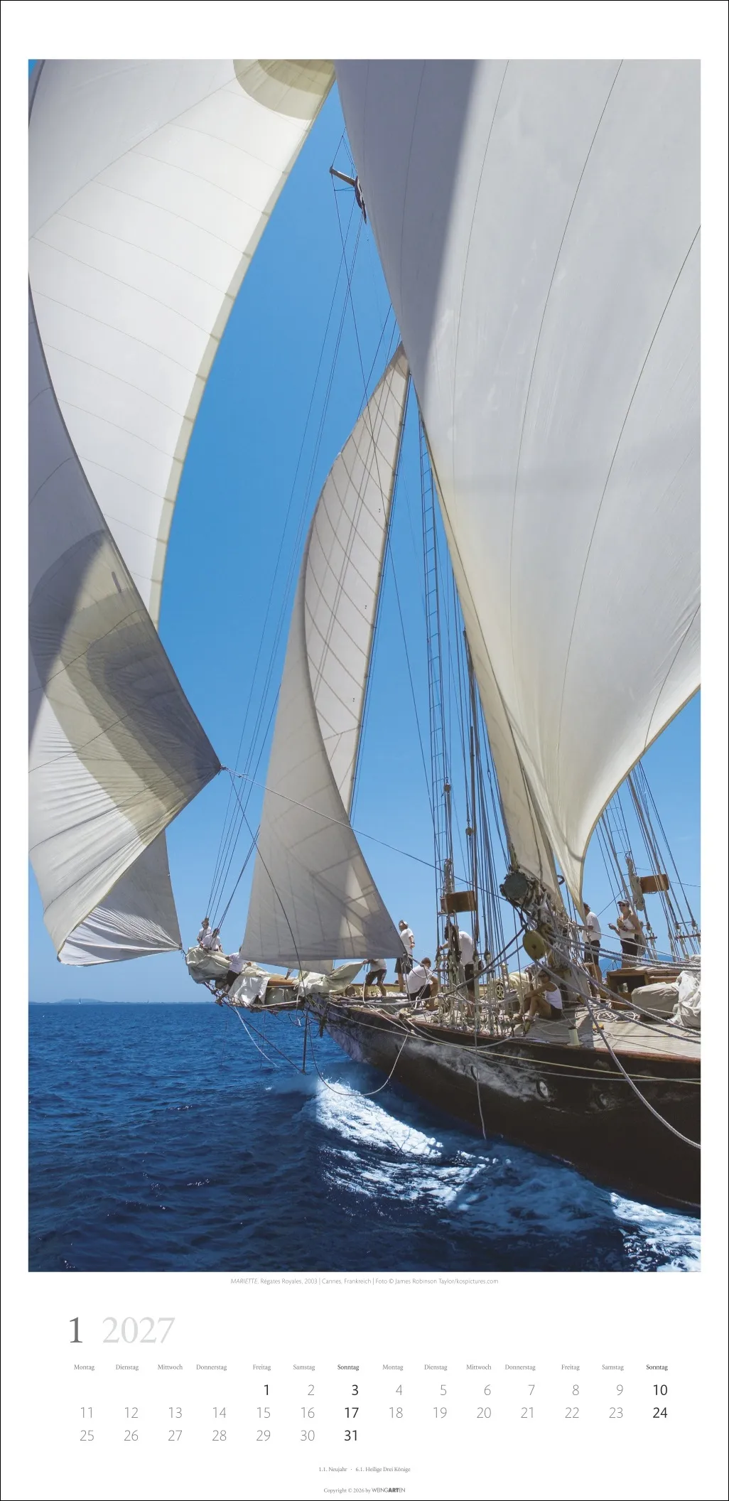 Under Sail Wandkalender 2027 – Bild 2