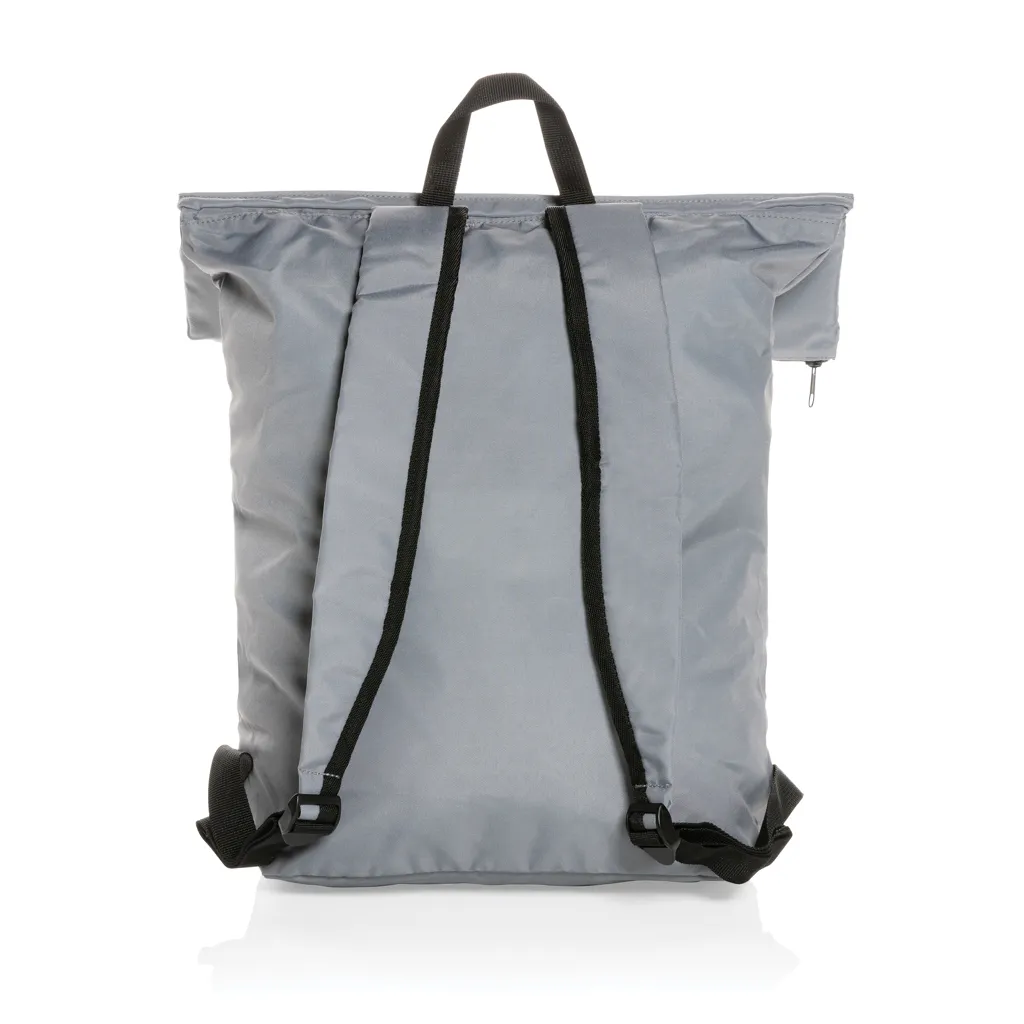 Dillon AWARE™ RPET faltbarer Lightweight-Rucksack, grau – Bild 4