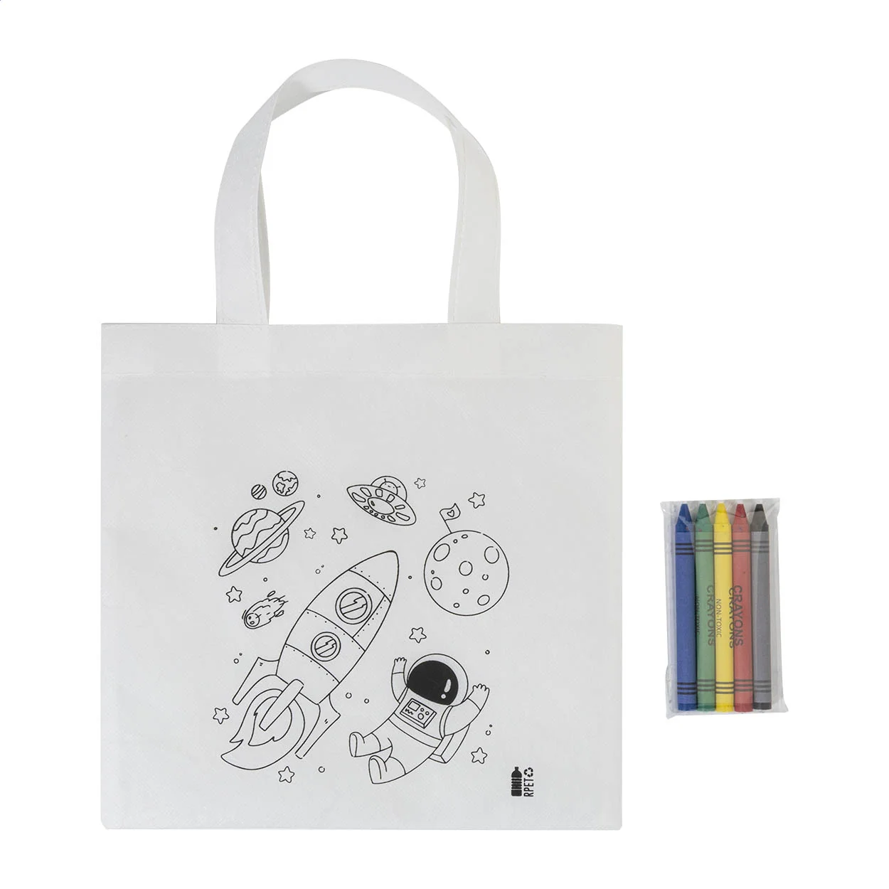 RPET Tasche zum Bemalen Spacolo