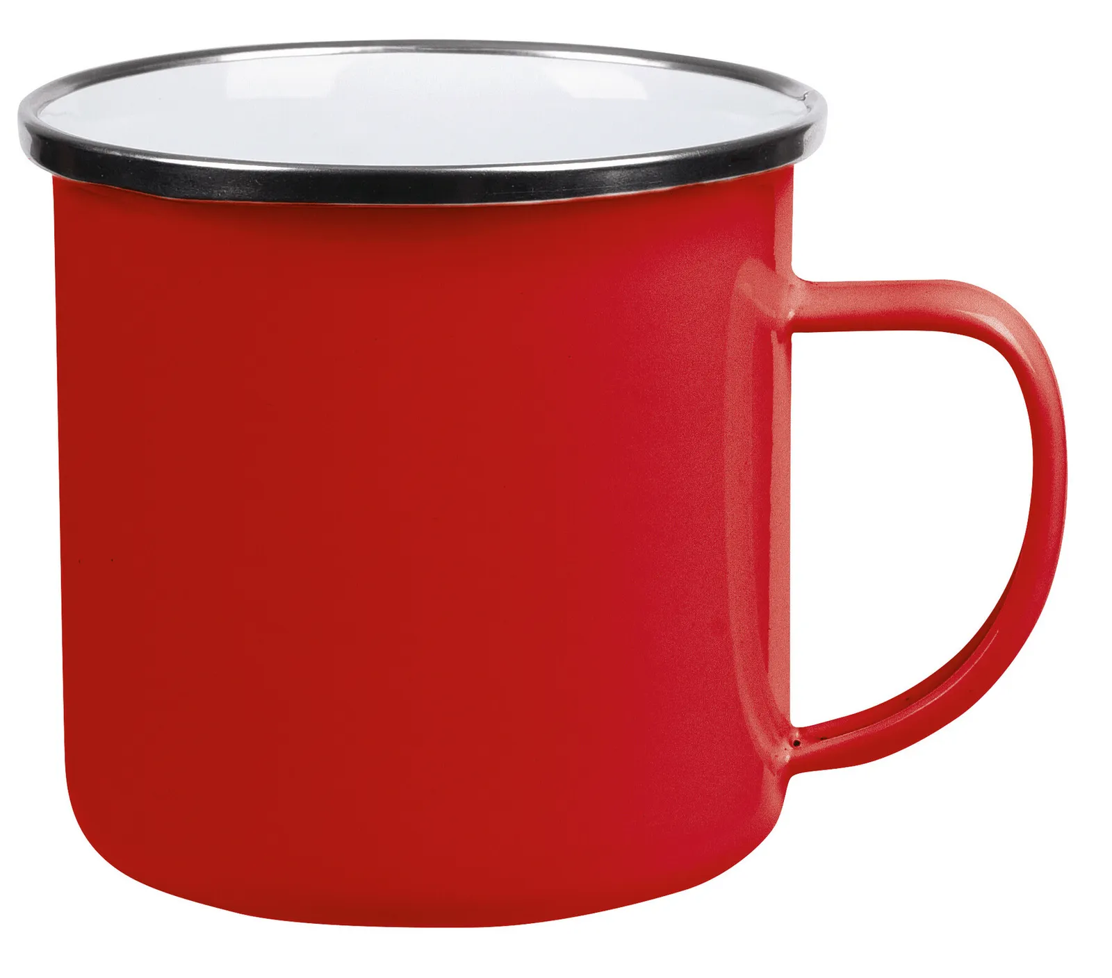 VINTAGE CUP - Emaille-Trinkbecher, rot – Bild 2